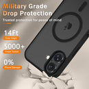 YENAPOON for iPhone 16 Case, Matte Magnetic Phone Cover, Black — 4