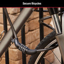 Master Lock 5' Resettable Combination Bike Lock, Metal Cable Lock, 8370D | 5' x 1/2" | 1 — 8