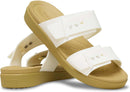 Crocs Women's Brooklyn Buckle Low Sandals – Chalk/Tan — 3