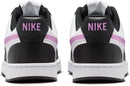 Nike Women's Court Vision Low Next Nature Shoes - Black/Light Magenta/White — 4