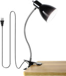 LALISU Desk lamp Eye-Caring Table Lamps, 360°Rotation Gooseneck Clip Lamp — 1