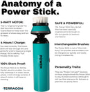 Terragon Kinetic Cleanse Shoe Cleaning Kit with Electric Shoe Cleaner Brush - Hyper Cleanse Remove Tough Stains from Leather, Nubuck, Fabric Shoes - Bonus Shoe Cube for Soles, Color-safe, Solvent-free — 5