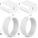iPhone 14 13 12 Fast Charger,[Apple MFi Certified] 20W USB C Apple Fast Charger Wall Charge Block Plug with 10FT Type-C to Lightning Fast Charging Data Sync Cord for iPhone14 13 12 11 Xs Xr X (2Pack) 1