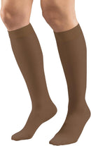 Truform Sheer Compression Stockings, 15-20 mmHg, Women's Knee High Length, 20 Denier, Espresso, Large | Large (1 Pair) — 5