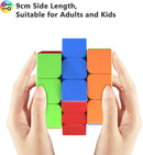 Vdealen Big Size 3x3x3 Stickerless Speed Cube, 3.54inch Smooth Magic Cube for Educational Cube Teaching, Large Puzzle Cube Birthday Party for Kids Teens Adults — 3