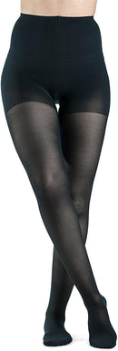 Allegro Women's Sheer Compression Pantyhose 20-30 mmHg Firm Support Hosiery | X-Tall | Fawn — 2