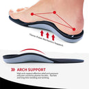VALSOLE Plantar Fasciitis Orthotic Shoe Inserts,Athletic Running Insoles for Women and Men,Arch Support Gel Comfort Shoe Insoles,Relieve Fallen Arch,Flat Feet,metatarsalgia,Pronation,Heel Pain… - Gray — 3