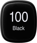 Copic Marker with Replaceable Nib, 100-Copic, Black,CMO-100C | 1 Count (Pack of 1) — 3