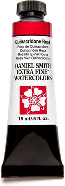 Daniel Smith 284600092 Extra Fine Watercolor 15ml Paint Tube, Quinacridone, Rose, 0.5 Fl Oz (Pack of 1) — 1