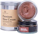 FootFitter Premium Shoe Cream Polish (2 Pack) Medium Brown — 1