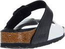 Birkenstock Birko-Flor Patent Eggshell/Offwhite Women's Arizona Sandals by Birkenstock – Multi — 5