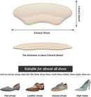 Heel Grips Liner, Cushions Heel Pads Insert Prevent Too Big, Slipping, Blisters, Filler for Loose Shoe Fit ((Pale Apricot)) — 2