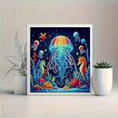 ZQEATRY Jellyfish Special Shape Diamond Art Kits for Adults,5D Diamond Painting Kits for Adults Beginner,DIY Diamond Dots Art Crystal Rhinestones Painting Kits for Home Wall Decor 11.8 X 11.8inch | XJ102 — 5