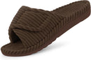 Litfun Orthopedic Slippers for Women Arch Support House Shoes - Brown — 1