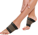 Copper Arch Support for Plantar Fasciitis. 2 Half Socks/Sleeve Compression Brace for Women and Men. Orthotics Feet Pain Aid Fit for Flat/High/Fallen Arches, Foot Care (Copper) — 1