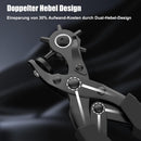 Leather Hole Punch for Belt, Diyife Revolving Punch Plier Kit, 6 Hole Sizes | Black — 3