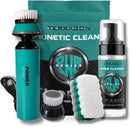 Terragon Kinetic Cleanse Shoe Cleaning Kit with Electric Shoe Cleaner Brush - Hyper Cleanse Remove Tough Stains from Leather, Nubuck, Fabric Shoes - Bonus Shoe Cube for Soles, Color-safe, Solvent-free — 1