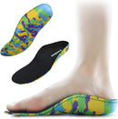 Kids Orthotic Cushioning Arch Support Shoe Insoles, Children EVA Foam Inserts for Flat Feet, Plantar Fasciitis Size 6 - Camo Black — 1