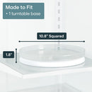 YouCopia FridgeView Fridge Turntable, Lazy Susan Organizer for Refrigerator Storage, 11” , White — 3