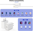 【Apple MFi Certified】Fast Charger iPhone,Fast i Phone Charging Cord 3Pack iPhone Charger Fast Charging Plug Block 6FT USB C to Lightning Cable for iPhone 14/14 Pro Max/Plus/13 Mini/12/11/XR/XS,AirPods 6
