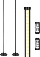 EDISHINE 2 Pack 57.5” Floor Lamp with Remote, Dimmable & 7 CCT Adjustable — 8