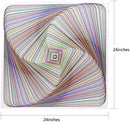 Bgraamiens Puzzle-Twisted 3D Colorful squares-1000 Pieces Square Puzzle Color…