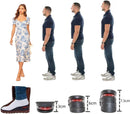 Height Increase Insoles 4-Layer Air up Shoe Lifts Elevator Shoes Insole 2.95inches(7.5 cm) Heels Lift Inserts for Men and Women — 4