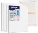 Stretched Canvases for Painting 18x24 Inch 5-Pack, 10 oz Triple Primed Acid-Free 100% Cotton Blank Canvas, Rectangular Canvas for Oil Paint Acrylics Pouring & Wet Art Media, Pour Painting | Studio | 18"x24"(5-Pack) — 1