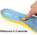 Shoe Insoles for Kids and Women, Memory Foam Insoles, Comfortable Sports Shoe Inserts for Shock Absorption and Relieve Foot Pain, Plantar Fasciitis Arch Support Insoles, S(Women 5-6/ Kids 2-5) Blue — 2