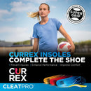 CURREX CLEATPRO - Thin, Arch Support Insoles, Comfort, Cushion & Stability in Cleats, Soccer, Football, Baseball, Softball, Super Grip for Control, Shock Absorbing Inserts, Men, Women (Medium Arch, L) - Medium Arch - Yellow — 8
