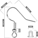 925 Sterling Silver Earring Hooks 120 PCS/60 Pairs, Ear Wires Fish Hooks — 2