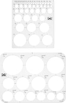 Mr. Pen- Circle Template, 2 pcs, Large and Small Size, Circle Stencil — 1