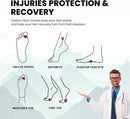 Hike Support Insoles - Welnove Carbon Fiber Insoles -Shoe Insert for Hiking Ourdoor Sport - Rigid Support for Turf Toe,Foot Fractures,Hallux Rigidus,Hiking Boots Inserts for Men Women-XL - Blue — 6