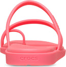 Crocs Women's Miami Toe Loop Sandals | Square Toe Flat | Flexible Straps | Croslite Foam Footbed | 6 | Guava — 2