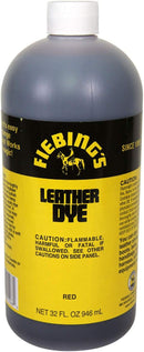 Fiebing's FILDYE68P032Z Leather Dye - Red, 32 oz — 1