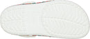 Crocs Kids Crocband Clogs, White Holiday, 8 Toddler — 7