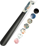 Gukeniu 16.5 Inch Long Handle Shoe Horn | Abstract Leaf — 1