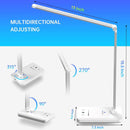 Ambertronix LED Desk Lamp with USB Charging Port, Dimmable Eye-Caring Reading Desk Light for Home, with 5 Brightness… — 3