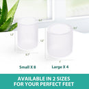 Welnove Toe Protectors – 12-Pack Aloe Vera Extract Infused Silicone Toe Sleeve Toe Covers for Hammer Toes, Corns, Calluses, Blisters – Soft Gel Protector Toe Cushions for Pain Relief (Multi-Size) | Clear-aloe Vera — 5