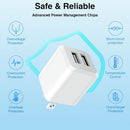 USB A Wall Charger,Dual Port Cube Power Adapter Charger Plug Block Charger photo 6