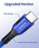 XIAWAO USB C Cable 6 Pack, Braided USB A to Type C Cord Fast Charging 2