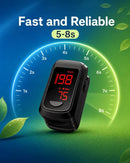 HOLFENRY Pulse Oximeter Fingertip - Large Display Oxygen Monitor Fingertip with Fast 5-8s Reading for SpO2/Heart Rate/PI, Accurate Pulse Ox for Home/Sports/Travel, Batteries & Lanyard Included — 3