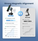 Magnetic Wireless Charger iPhone, 2 Pack 15W Fast Mag-Safe Charger Stand for iPhone 18 Pro Max/ 17/17 Air/17 Pro/17 Pro Max 16/15/14/13/12 Series, Wireless Charging Station for Pad/AirPods(Black) photo 2