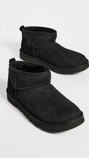UGG Men's Classic Ultra MINI Fashion Boot – Black — 4