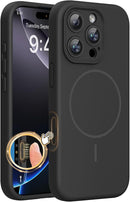 Miracase Silicone & Magnetic for iPhone 16 Pro Max Case, Black — 1