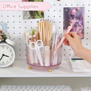 SKYDUE Rotating Pencil Pen Holder, Pen Organizer with 5 Slots - Aesthetic Desk Organizer and Accessories for School, Home, Office Supplies — 3