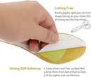 (2 Pairs) Pigskin Non-Slip High Heel Cushion Inserts Arch Support, Shock & Sweat Absorption, Adhesive Shoe Insoles for Dress Shoes Flats Boots Sandals Relief Blister Callus Pain, Fits Women 5-8 Size — 3