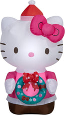 Hello Kitty Christmas Inflatable, Indoor/Outdoor Holiday Decoration, 4.5 Ft Tall — 1
