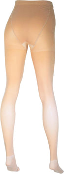 NuVein Medical Compression Plus Size Full Figure Pantyhose, 20-30 mmHg Support, Opaque, Beige, Medium | 20 - 30 mmHg — 4