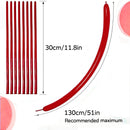 260 Garnet Red Long Balloons for Balloon Garland Thickening Skinny Latex Twisting Animals Modeling Christmas Birthday Wedding Party Festival Decorations 100pcs — 3